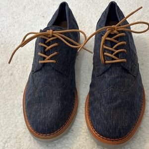 Toms Men's Navy Lace-Up Oxfords